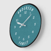 Wall Clock with Family Name Grote Klok (Hoek)