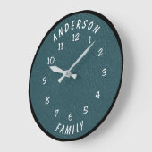 Wall Clock with Family Name Grote Klok (Hoek)