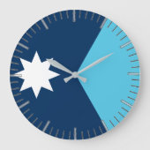 Wall Clock with flag of Minnesota, USA Grote Klok (Voorkant)