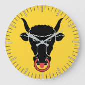 Wall Clock with flag of Uri, Switzerland Grote Klok (Voorkant)