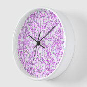 Wall Clock with Soft Pink Dream Mandala pattern (Hoek)