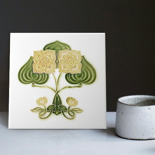 Wall Decor Art  Antiek Peranakan Tegeltje