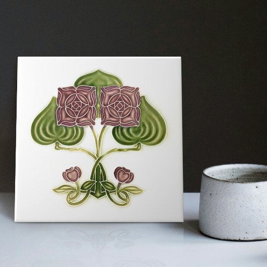 Wall Decor Art Antiek Peranakan Tegeltje