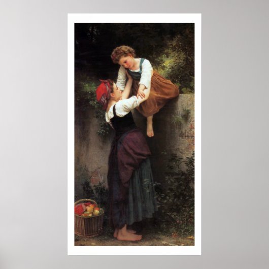 Wall door Bouguereau Poster (Voorkant)