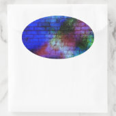 Wall Graffiti Ovale Sticker (Tas)