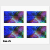 Wall Graffiti Rechthoekige Sticker (Vel)