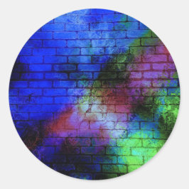 Wall Graffiti Ronde Sticker