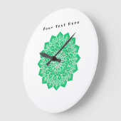 Wall Horloge Personnaliser votre texte ici Texte I (Angle)