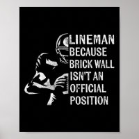 Wall ISN' t Een officieel positie Football Lin