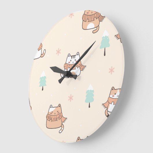 WALL KITTY KAT HORLOGE (Angle)