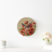 Wall klok "Poppy's Time" (Huis)