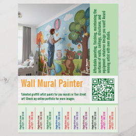 wall mural Painter job offer Tear Off Flyer