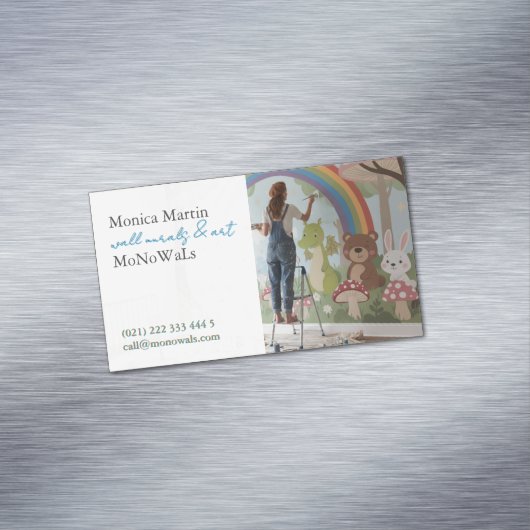 Wall Mural Painter  Magnetisch Visitekaartje (Voorbeeld)