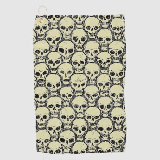 Wall o’ Skulls Golfhanddoek (Voorkant)