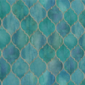 Wall Paper - Aqua Teel  Behang (Zoom)