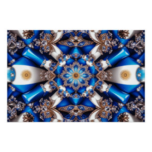 Wall poster met Argentijnse kleuren Design Perfect Poster