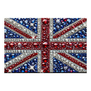 Wall poster met Britse kleuren Design Perfect Poster