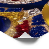 Wall poster met Colombia Kleuren Design Perfect Poster (Hoek)