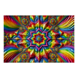 Wall poster met LGBTQ kleuren Design Perfect Poster