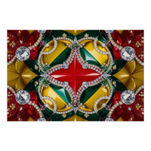 Wall poster met Los Angeles Kleuren Design Perfect Poster