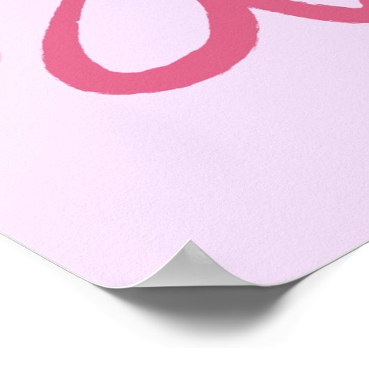 Wall Poster met veel liefde (Hoek)