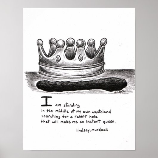 Wall poster Rabbit Hole Inspirerend offertes (Voorkant)