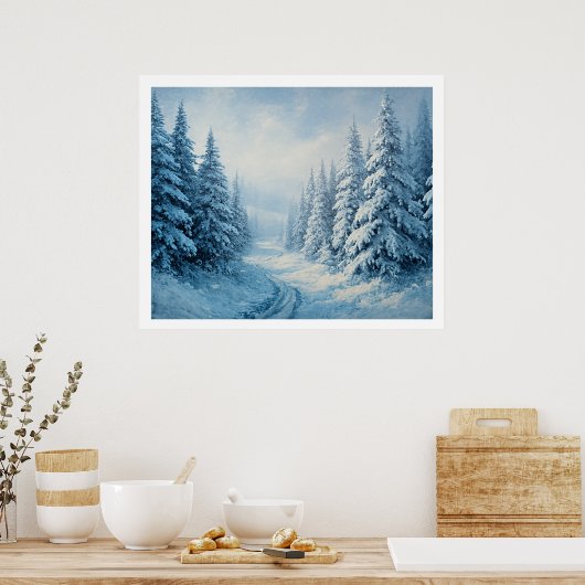 Wall Poster – Tranquil Nature-Inspired Home (Cuisine)