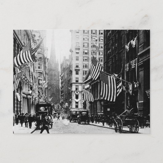 Wall Street 1900 Briefkaart (Voorkant)