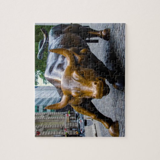 Wall street Bull Legpuzzel (Verticaal)