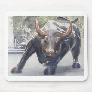 Wall Street Bull van Paul Jackson Muismat