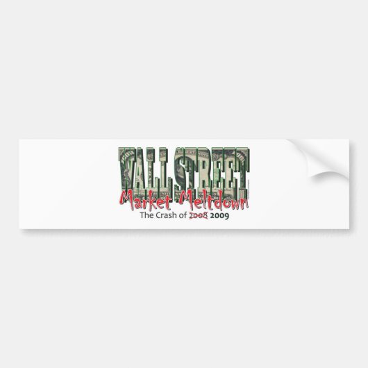 Wall Street Bumpersticker (Voorkant)