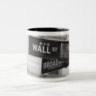 Wall Street Coffee Cup Tweekleurige Koffiemok