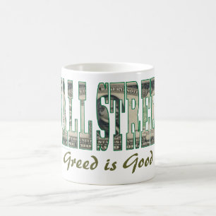 Wall Street/ Greed is goed Koffiemok