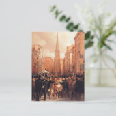  Wall Street, half afgelopen twee Briefkaart (Staand voorkant)