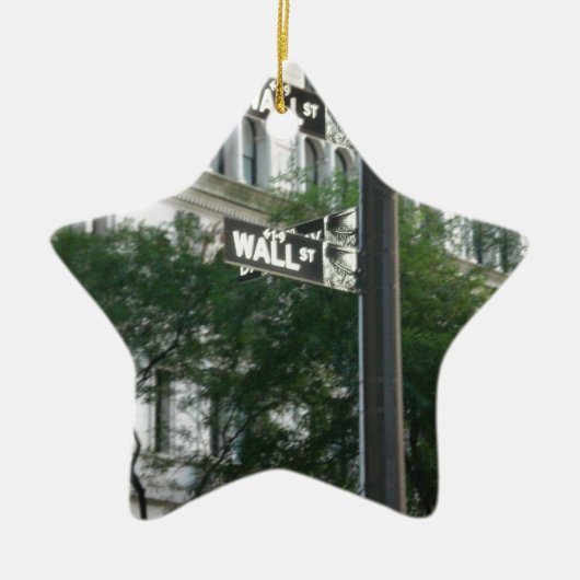 Wall Street Keramisch Ornament (Voorkant)