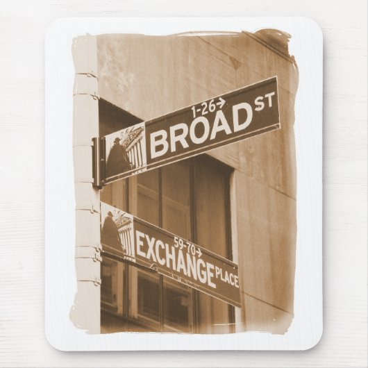 Wall Street Mousepad Muismat (Voorkant)