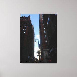Wall Street, New York Canvas Afdruk