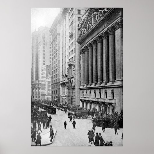 Wall Street NYC-foto (1921) Poster (Voorkant)