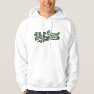 Wall Street Script op zwart exemplaar Hoodie