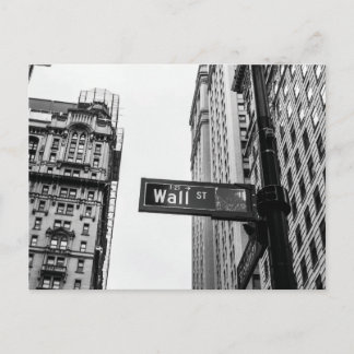 Wall Street Zwart en Wit Briefkaart