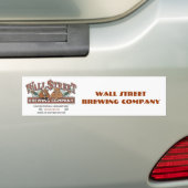 WALL-STRRET-BREWING-for-Caf Bumpersticker (Op auto)