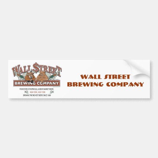 WALL-STRRET-BREWING-for-Caf Bumpersticker (Voorkant)