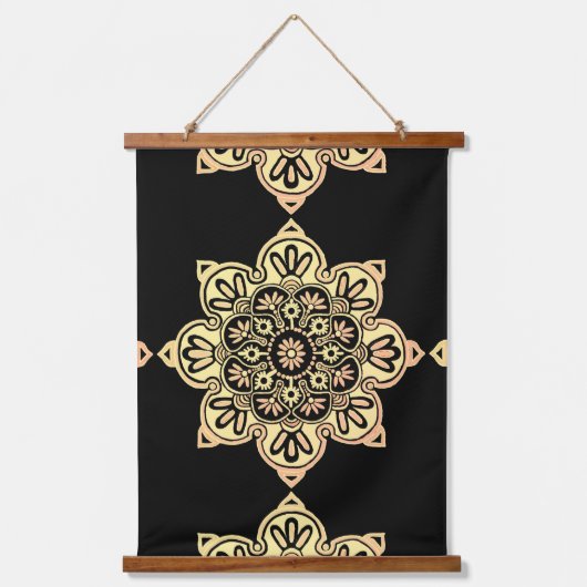 Wall Tapestry Boho Medallion Hangend Wandkleed (Voorkant)