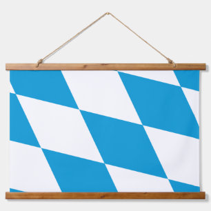 Wall Tapestry met vlag van Beieren, Duitsland Hangend Wandkleed