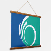 Wall Tapestry with flag of Ottawa, Canada Hangend Wandkleed (Gebogen)