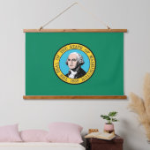 Wall Tapestry with flag of Washington, VS. Hangend Wandkleed (Slaapkamer)