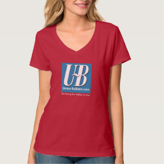 Walla Walla Union Bulletin UB Logo Vrouwen V-hals T-shirt