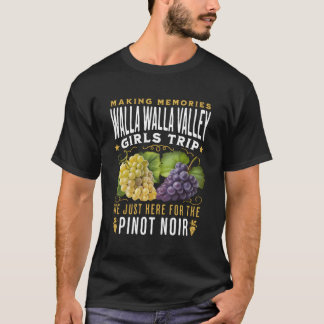 Walla Walla Valley Girls Trip 2023 Wijndruif Wijn T-shirt