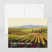 Walla Walla Valley USA Briefkaart (Voorkant / Achterkant)