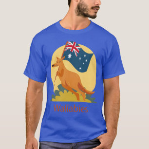 Wallabies Rugby australië sportteam retro vrienden T-shirt